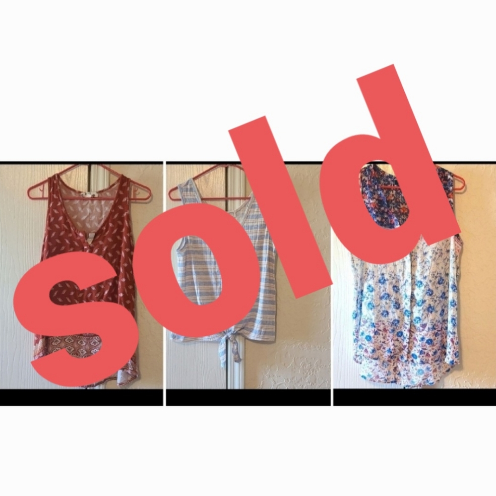 SOLD.  XL tank Hippie Rose bundle